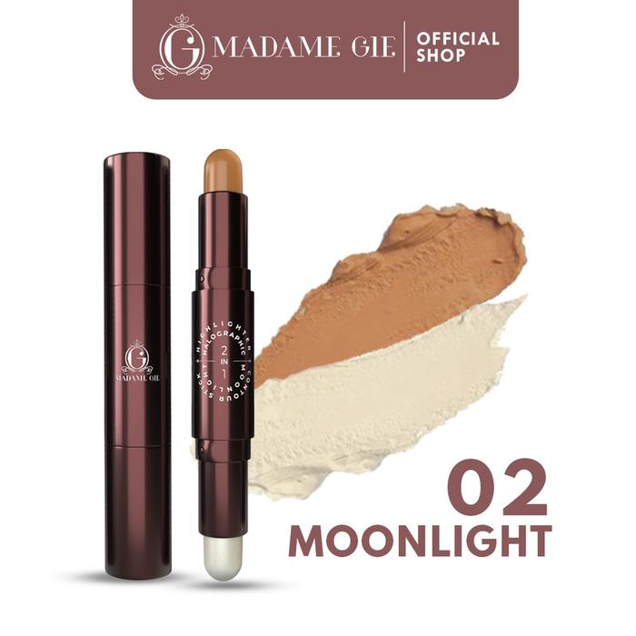 Gambar Madame Gie Halographic 2-in-1 Highlighter & Contour Stick - 02 Moonlight dari Nuna Beauty Store undefined 4 Tokopedia
