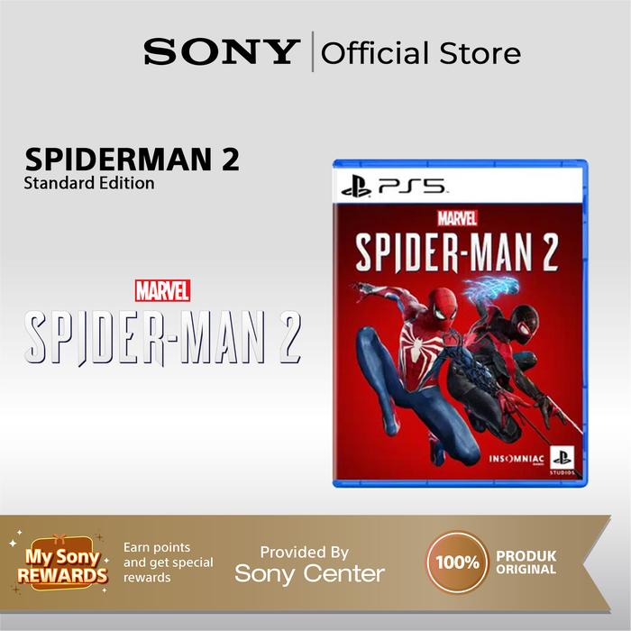 Gambar Sony PS5 Marvel’s Spiderman 2 Spiderman 2 Playstation 5 PS5 - Standard dari Sony Center Official undefined Tokopedia