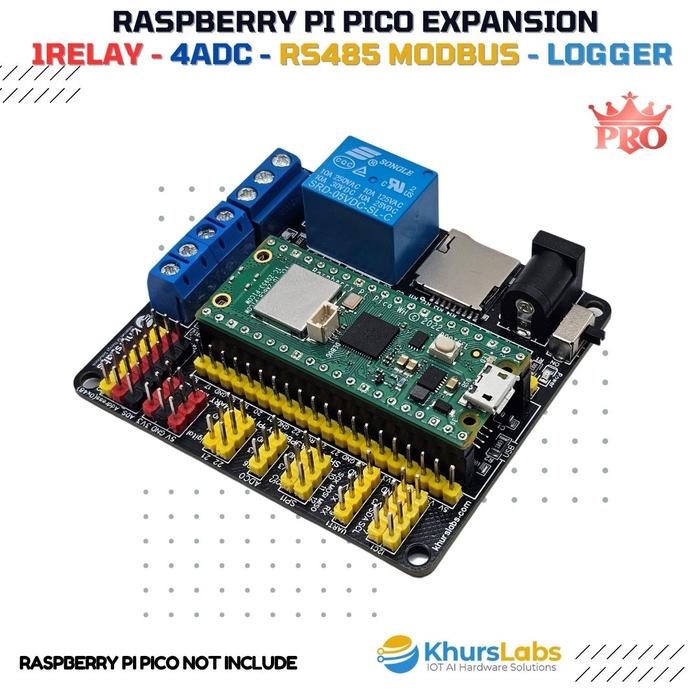 Gambar Raspberry Pi Pico / Pico W PICO 2 PICO 2 W Sensor Shield IO Expansion RS485 MODBUS Relay ADS1115 ADC 16bit Developer Board dari KHURS IOT undefined Tokopedia
