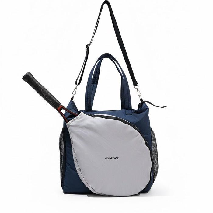 Gambar Wracket1-To Tas Padel Tas Raket Universal Tas Tenis Tas Badminton Woof Pack - Navy Grey dari The X Woof undefined Tokopedia