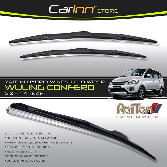 Gambar Raiton Sepasang Wiper Hybrid Mobil Wuling Kaca Depan - 2 Pcs - Wuling Confero dari Carinnstore Kota Administrasi Jakarta Pusat Tokopedia
