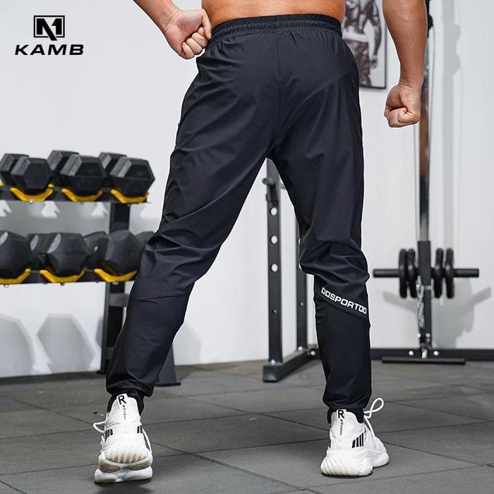 Gambar KAMB celana jogger panjang pria dewasa training Olahraga Pakaian Sport - Hitam, M dari KAMB Indonesia Official Store undefined Tokopedia
