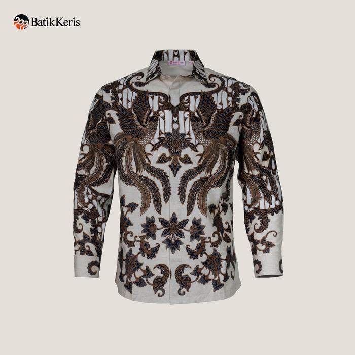 Gambar Batik Keris Kemeja Pria Reguler Fit Lengan Panjang Motif Keris Kala Binar 005GLFSD5 - Krem, 16 dari BATIK KERIS OFFICIAL undefined Tokopedia