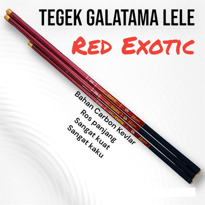 Gambar TEGEK GALATAMA LELE RED EXOTIC Bahan Carbon Kevlar Technology Jig - 150 dari TIRTO PANCING undefined Tokopedia