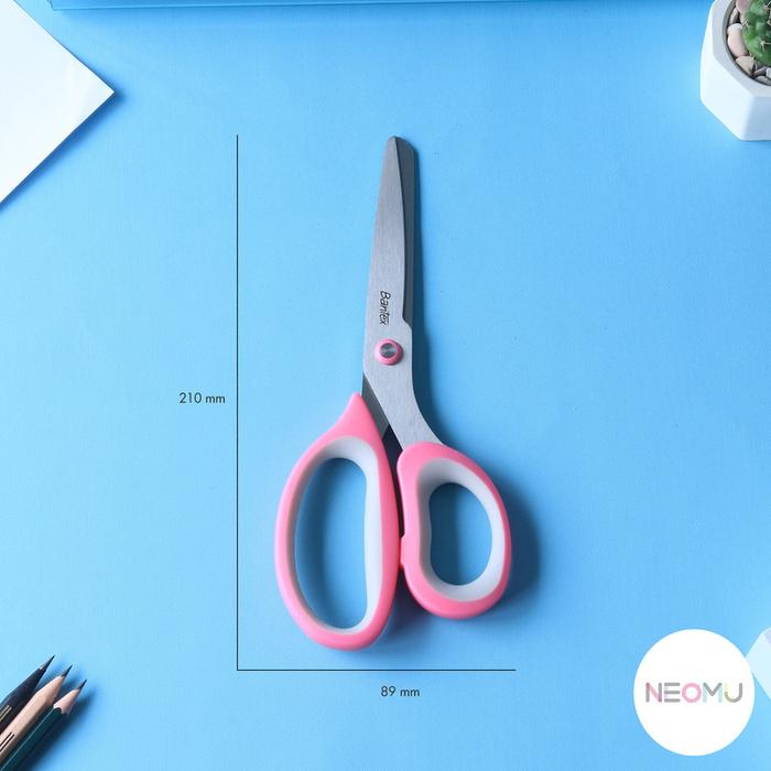 Gambar Bantex Gunting / Office Scissor Pegangan Ergonomis Pisau Tajam Stainless Steel Alat Stationery - Pink dari Bantex Indonesia undefined Tokopedia