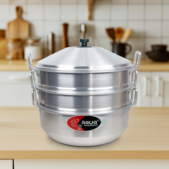 Gambar Jawa Maspion Dandang Langseng 3 Susun Aluminium 36 cm Kukusan Steamer Klakat Praktis & Efisien untuk Memasak Lebih Cepat dan Merata Alat Kitchenware Dapur dari Ratu dapur_NEW undefined Tokopedia