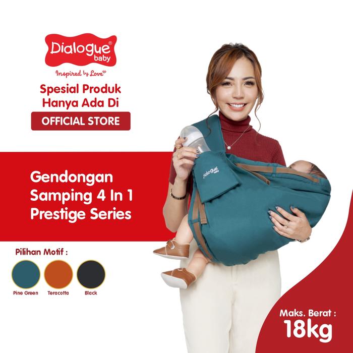 Gambar DIALOGUE BABY Gendongan Bayi Samping Instan 4 in 1 Prestige Series - BLACK dari Dialogue Baby undefined Tokopedia