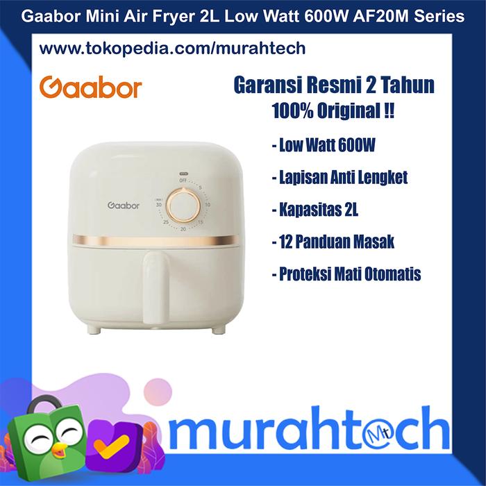 Gambar Gaabor Air Fryer Mesin Penggorengan Tanpa Minyak Low Watt Multifungsi Serbaguna 4L AF40M-BK03A | 2L AF20M AF20M-YE01A | 3.5L AF35 AF-35M01A AF-35M02A | 4.5L AF-45M01A AF-45T01A | 6.5L AF65M-BK01A AF65T-BK01A Airfryer Digital - AF20M-YE01A dari MurahTech undefined Tokopedia