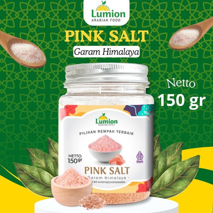 Gambar Lumion Garam Himalaya Pink Salt 150gr Alami, Murni & Kaya Mineral - Pink Salt (Garam Himalaya) dari Lumion Food Kota Administrasi Jakarta Pusat Tokopedia