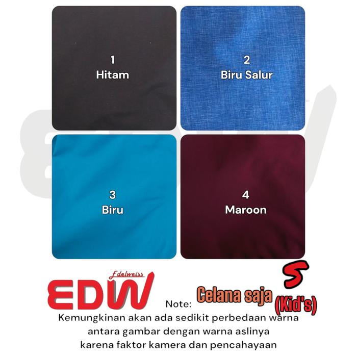 Gambar Celana Saja Jas Hujan Edelweiss Taslan Original Celananya Only - S dari ZackyBylla motoShop undefined Tokopedia