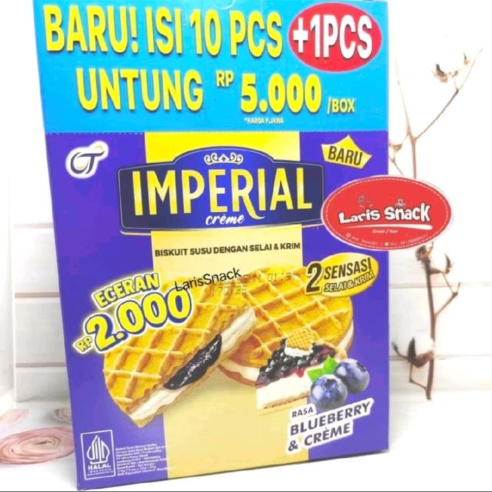 Gambar Imperial Creme Biscuit/Biskuit Susu Selai&Krim All Varian Box - Blueberry dari Laris Snack undefined Tokopedia