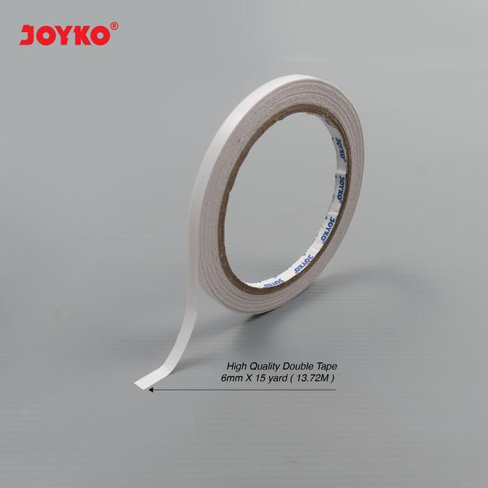 Gambar Joyko Double Tape 6mm x 15 Yard / Dobel Tip Solatip Perekat Isolasi 2 Sisi Joyko 6mm dari Raja Stationery undefined Tokopedia