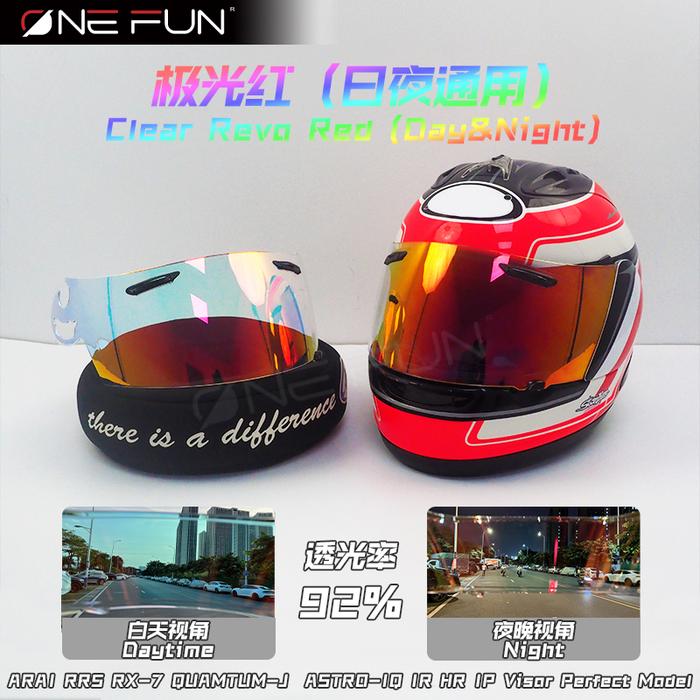 Gambar Rr5 Helmet Visor For Shield Lens For Arai Rx-7 Gp Rv Rr5 Astro-Iq Rapide-Ir Axces Ii Axces Iii Rebel  Quantum-J-St Vector 2 Rxq - Clear Revo Red dari ogixan748 undefined Tokopedia