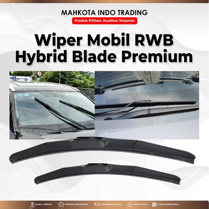 Gambar WIPER MOBIL XPANDER CROSS KARET WIPER FRAMELESS HYBRID BLADE SET RWB - Xpander dari kopisri undefined Tokopedia