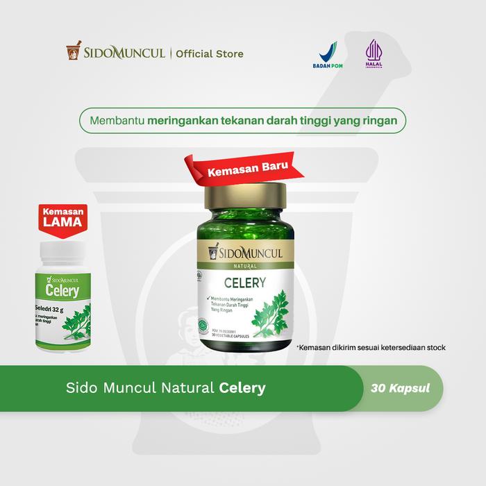 Gambar Sido Muncul Natural Celery 30 Kapsul dari Sido Muncul Store undefined Tokopedia
