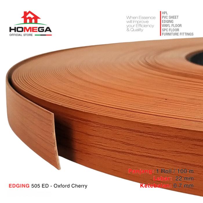 Gambar HOMEGA PVC Edging- Pelapis Meja PVC - Tekstur Oxford Cherry - Ukuran 22 mm / 42 mm - Kemasan 1 Roll / 100 m - Ukuran 22 mm dari Homega Indonesia Kota Administrasi Jakarta Barat Tokopedia