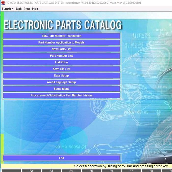 Gambar Electronic Parts Catalog EPC Toyota edisi terbaru tahun 2022 dari Trilova Store undefined Tokopedia