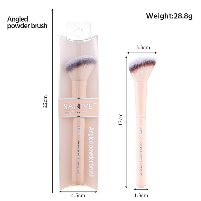 Gambar SANIYE KOL Kuas Bedak Miring Angled Powder Makeup Brush Halus Lembut Hasil Flawless J204 - J204 dari Saniye Beauty Store Kota Tangerang Tokopedia