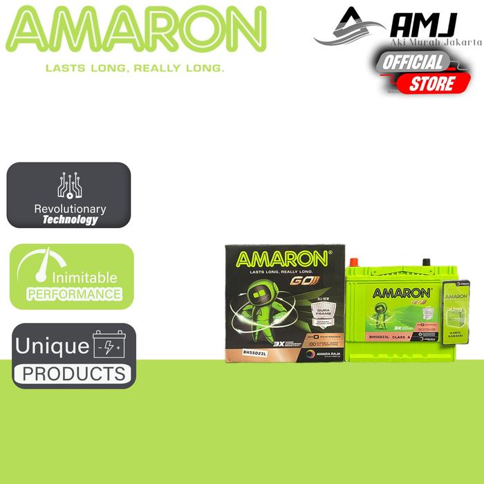 Gambar Amaron GO Aki Mobil Toyota Alphard 55D23L - 60Ah Aki Kering - GOJEK/GRAB  dari Aki Murah Jakarta Kota Tangerang Selatan Tokopedia