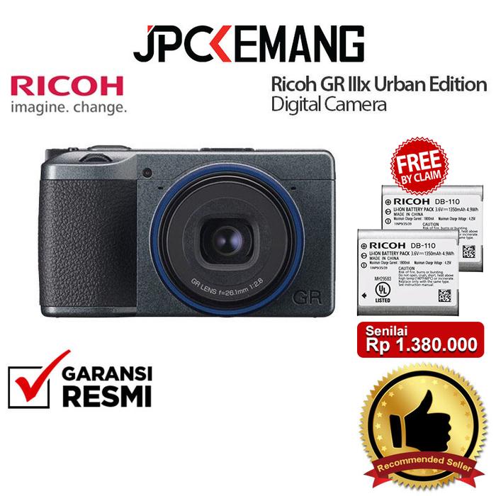 Gambar Ricoh GR IIIx Urban Edition Pocket Digital Camera Ricoh GR III x GRIII x GRIIIx Garansi Resmi - Standard Package dari JPC Kemang Kota Administrasi Jakarta Selatan Tokopedia