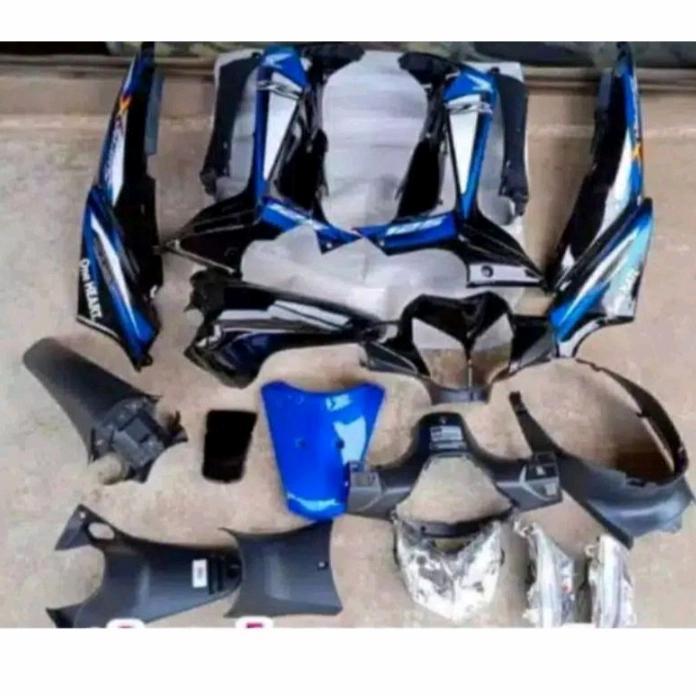 Gambar PREMIUM Full set body kasar halus lampu 2 supra x 125 new batman baru non ori - Biru dari Mystic Muse Zone undefined Tokopedia