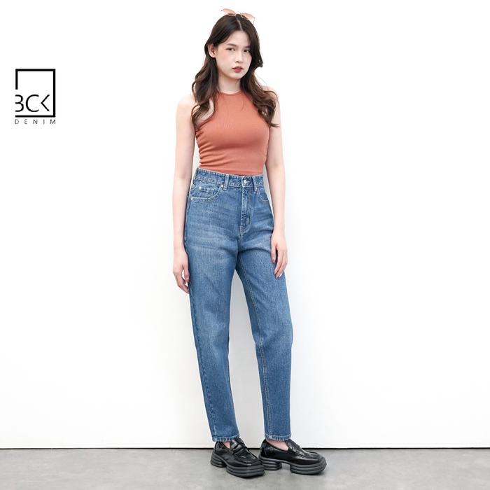 Gambar BCK - Celana Panjang Highwaist Boyfriend Jeans Wanita 8/9 Jesselyn - Dark Blue.2, 27 dari Bck Denim undefined Tokopedia