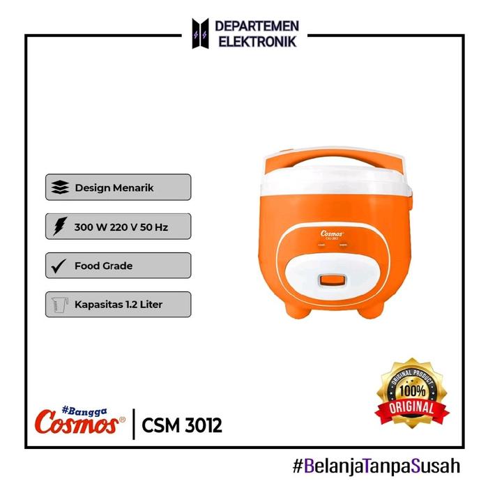 Gambar MAGIC COM COSMOS 1.2L CRJ 3012 ORANGE dari Departemen Elektronik undefined Tokopedia