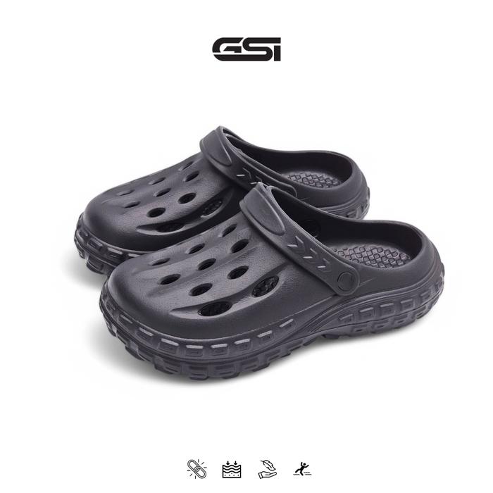 Gambar Sandal Baim Pria Sandal Selop Baim Pria Dewasa Bahan Karet EVA Rubber Antislip Empuk dan Ringan Sendal Shoes - BLACK, 40 - 41 dari GSI Shoes undefined Tokopedia