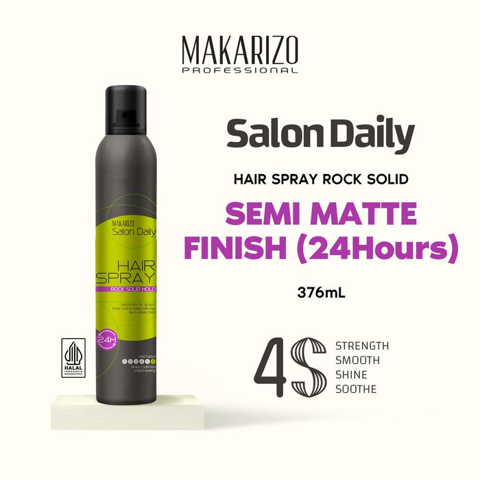 Gambar Makarizo Professional Salon Daily Hair Spray Rock Solid Hold 376 ml - Hair Spray Rock Solid Hold dari Makarizo Professional undefined Tokopedia