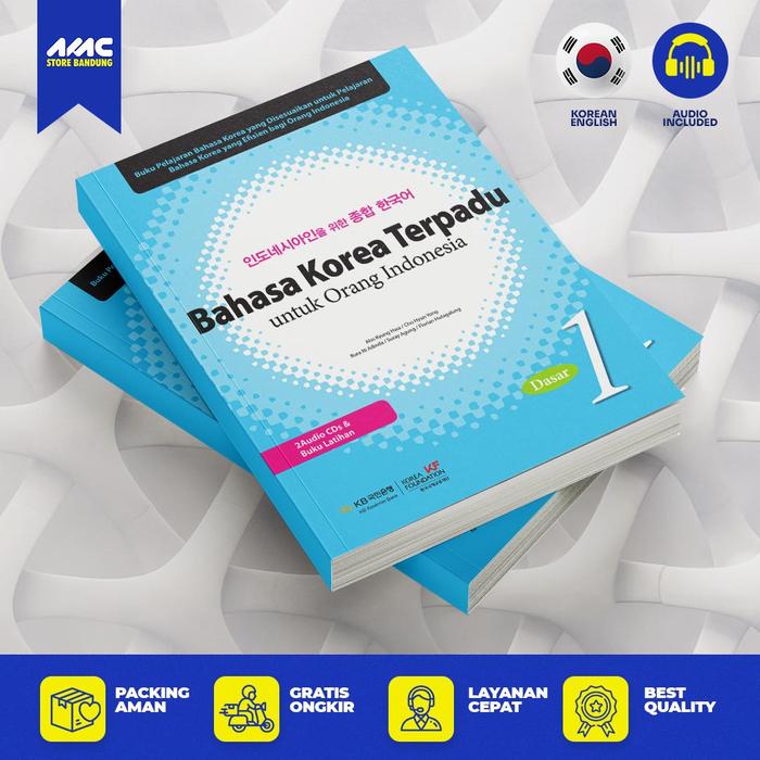 Gambar Buku Belajar Bahasa Korea Terpadu Untuk Orang Indonesia Dasar Textbook 1 - 6 buku  korea - Korea Terpadu Textbook Level 1, Full Warna dari AMC STORE.Bandung undefined Tokopedia