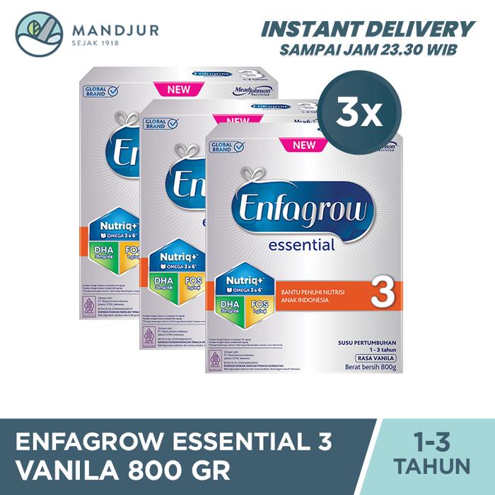 Gambar Enfagrow Essential 3 Vanila 800 Gram - 3 Pcs dari Apotekmandjurofficial undefined Tokopedia