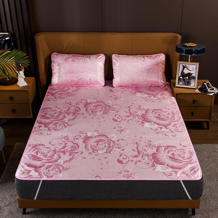 Gambar Barito Indo Matras Alas Kasur Kekinian Adem Sejuk Elegan Motif Bunga Sudut Karet Biru Pink Krem X1A1/X1B1/X1C1 - Pink, 180 x 200CM dari Barito Indo undefined Tokopedia