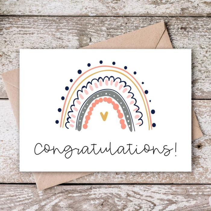 Gambar (ISI 25 PCS) Congratulation Card / Kartu Ucapan Selamat Ukuran 6,3x9,5cm dari Zhaafirah72 undefined Tokopedia