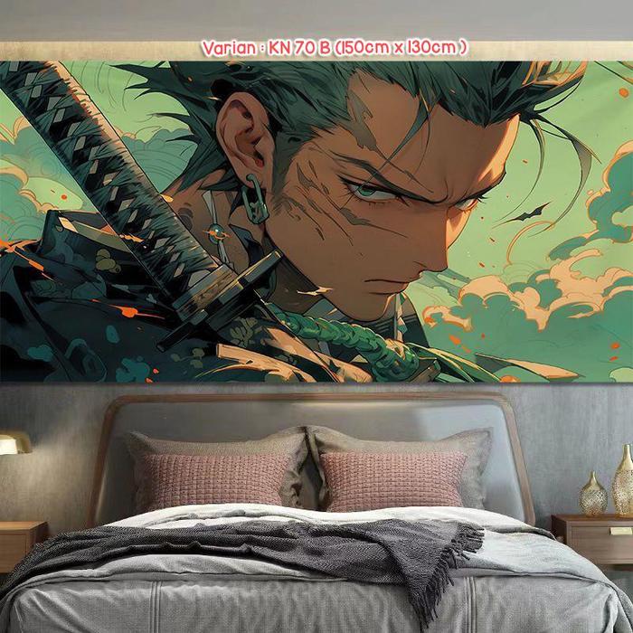 Gambar Poster Kain Besar | Hiasan Dinding Anime | Kaligrafi | One Piece | Pemandangan | Background Kece | Backdrop Studio Kain | Latar Belakang Kain | Poster Kain Dinding | Background Live | Backdrop Zoom | Sailor Moon | Demon Slayer | One Piece Seo - KN 70B dari Kafana Stores undefined Tokopedia