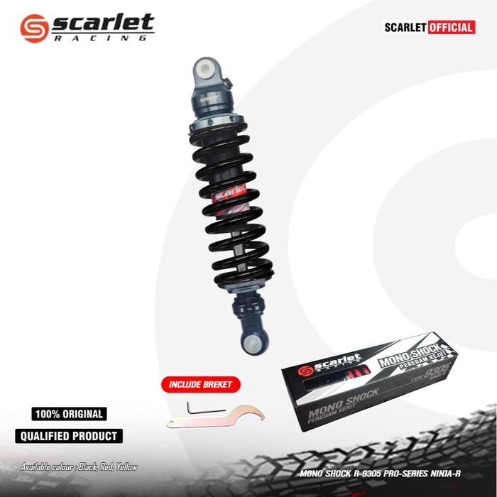 Gambar Scarlet Racing - Mono Shock R-9305 Pro Series Ninja R Ninja SS - BLACK dari scarletracingindonesia Kota Administrasi Jakarta Utara Tokopedia