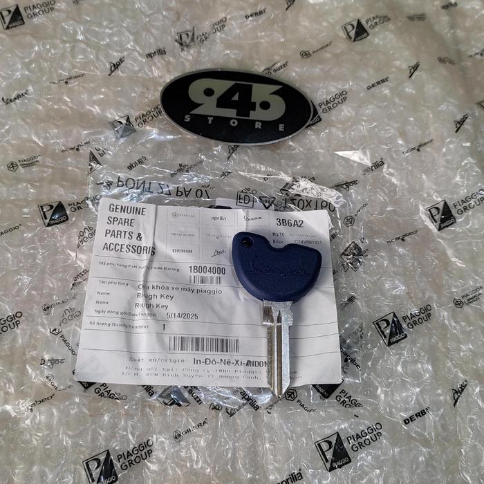Gambar Blank Key Kunci Duplikat / Kunci Biru Vespa Sprint / Primavera / LX / S / GTS Original dari 946 Store undefined Tokopedia