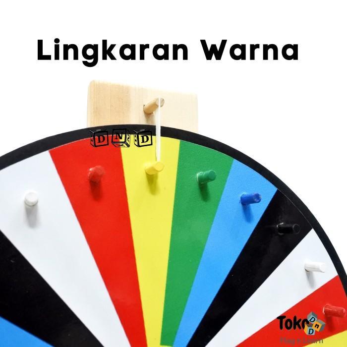 Jual Mainan Edukasi Anak Lingkaran Warna Wheel of Fortune Roda Putar ...