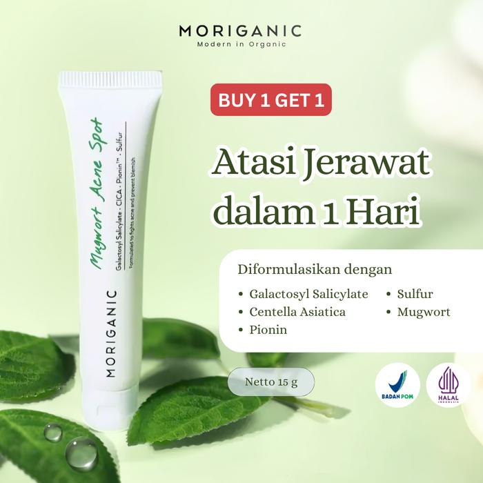 Gambar MORIGANIC Mugwort Acne Spot - Obat Totol Jerawat Acne Spot Treatment -  Galactosyl Salicylate, Centella Asiatica, Pionin and Sulfur dari Moriganic undefined Tokopedia