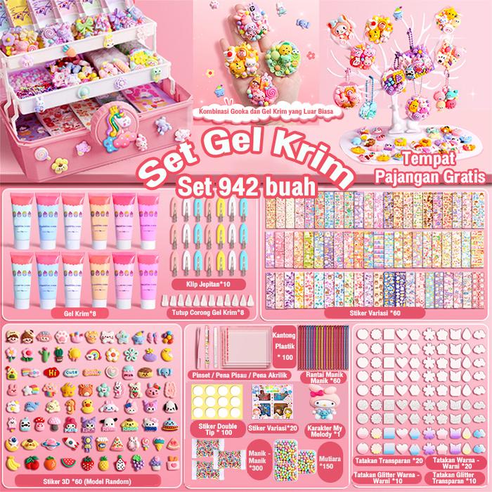 Promo [New Packaging] Mainan DIY Gantungan Kunci Akrilik Set Guka ...