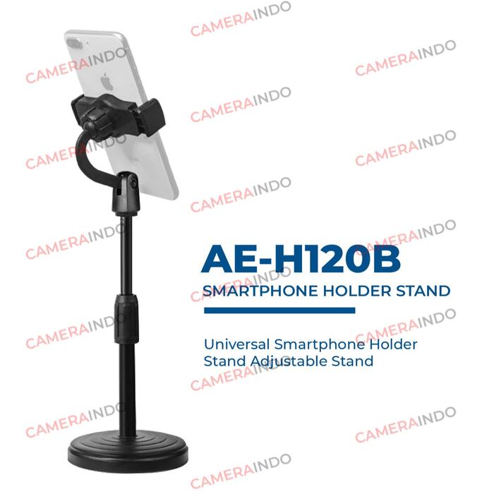 Gambar HOLDER PHONE STAND UNIVERSAL HOLDER HP STANDING HANDPHONE TRIPOD HOLD - Hitam dari CameraIndo undefined Tokopedia