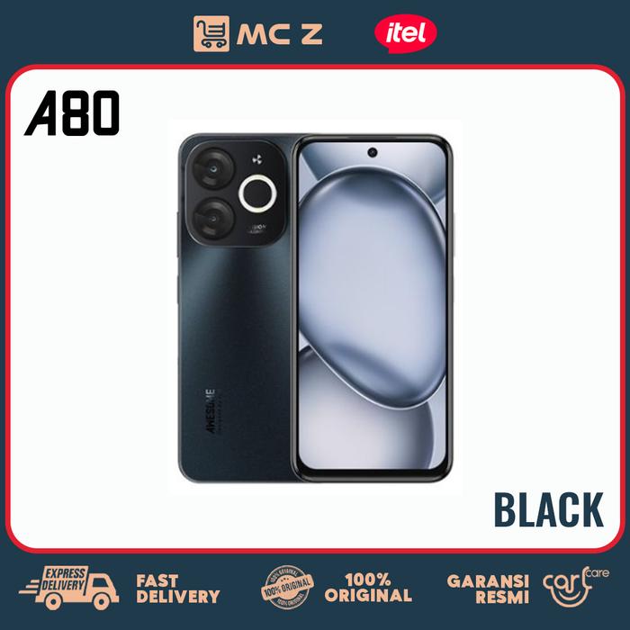 Gambar ~[EXCLUSIVE BAIMWONG] ITEL A80 4+8/128 Handphone Garansi Resmi - SANDSTONE BLACK ~, 4/128 GB dari MC Z STORE undefined Tokopedia