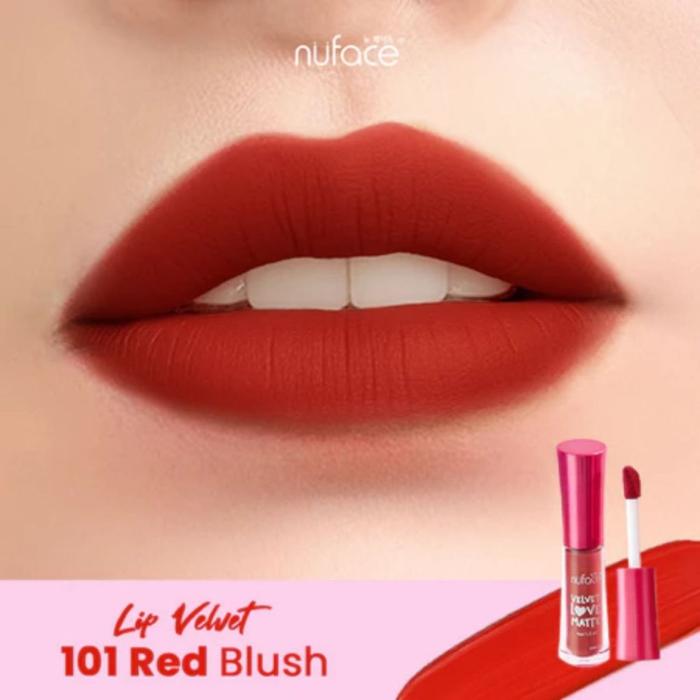 Gambar NUFACE Lip Velvet Love Matte / Lip Color Stay / Lip Velvet - LipVelvet 101RedBlsh dari HNCbeauty undefined Tokopedia