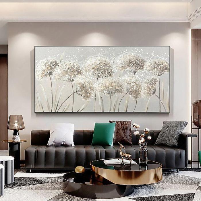 Gambar Lukisan Bunga Dandelion Dandelions Atau Blow Ball / Puffball Hiasan Dinding Ruang Tamu Dekorasi Aesthetic Plus Frame FUTURE ART PAINTING - 50x100, tanpa bingkai / rangka kayu saja dari Future Art Painting undefined Tokopedia