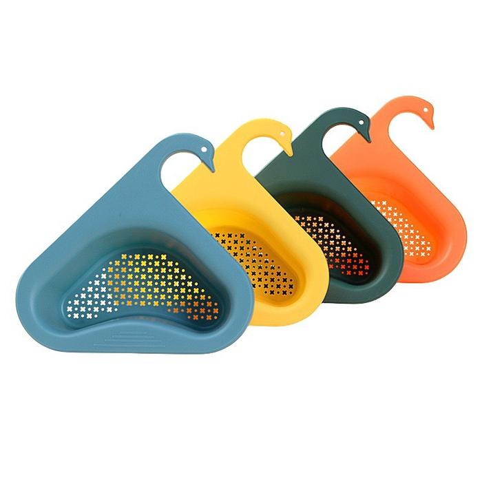 Gambar Keranjang pembuangan Swan baru pelana wastafel gantung kering dan basah pemisah keranjang saringan buah dan sayur tanpa pukulan keranjang pembuangan - 【Warna Acak】 1 pcs dari MegaSaverID undefined Tokopedia