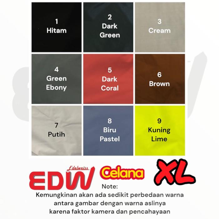 Gambar Celana Saja Jas Hujan Edelweiss Taslan Original Celananya Only - XL dari ZackyBylla motoShop undefined Tokopedia