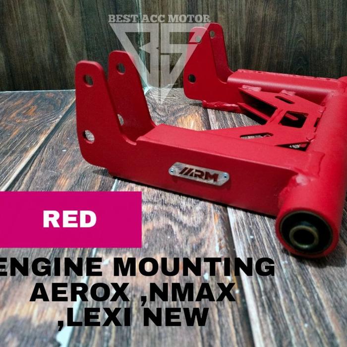 Gambar ENGINE MOUNTING AEROX-NMAX-LEXI NEW ARM - MERAH, 5CM dari Best acc motor undefined Tokopedia