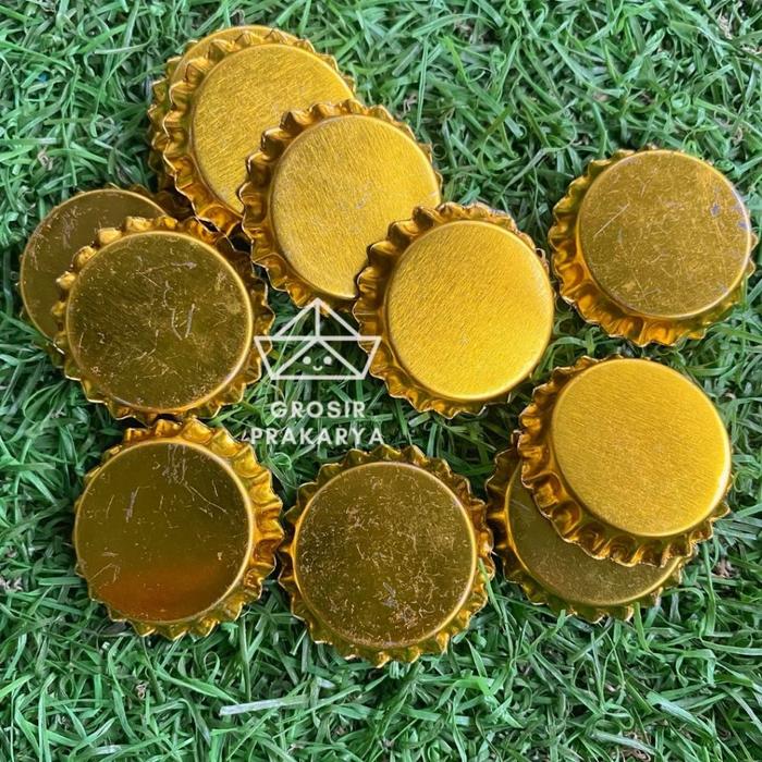 Gambar SATUAN Kempyeng GOLD SILVER Tutup Botol Crown Cap Warna Krop Sirup Soda Ukuran Standar Permainan Jadul Saos Termurah Seng Tebal Vintage Games Bekel Bola Mainan Kerop Botol Kecap Minuman Jadul Murah Anak Tradisional Game Lantai - Gold dari Grosir Prakarya undefined 5 Tokopedia