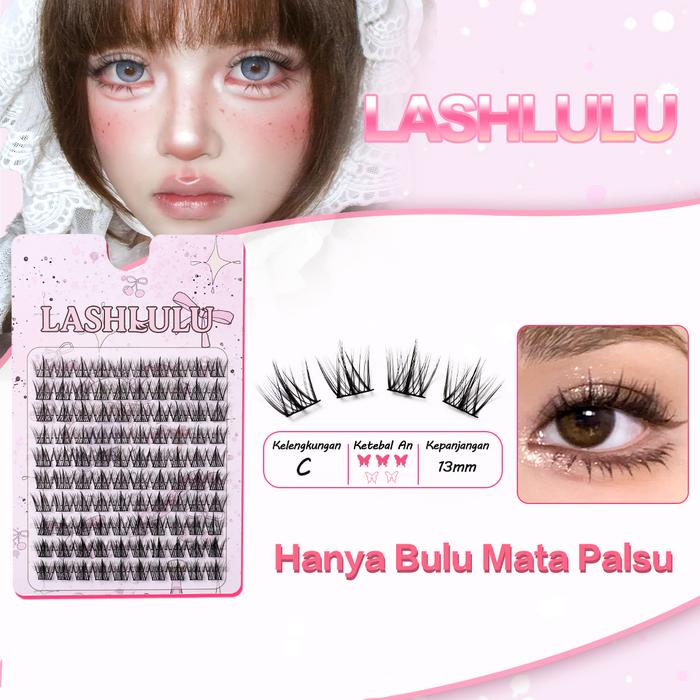 Gambar LASHLULU B06 Sweet Girl Bulu Mata Palsu C Curl 13mm Eyelash Extension Natural Daily Makeup Super Halus Ringan & Nyaman Ekstensi Bulu Mata Tahan Lama 10 Baris 100 Helai LEM MASKARA Idol Makeup Bulumata - HANYA B06 dari LASHLULU undefined Tokopedia
