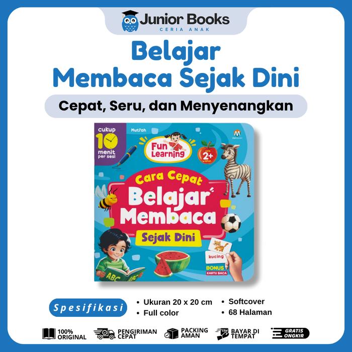 Gambar Buku Anak Cara Cepat Belajar Membaca Sejak Dini - Buku Anak 2 Tahun - Ziyadbooks dari Junior Books_NEW undefined Tokopedia
