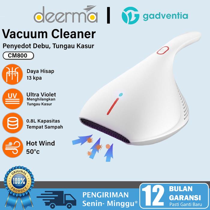 Gambar Deerma Cm800 Mites Vacuum Cleaner Uv-C Lamp Anti Debu Tungau Kasur Sofa - CM800 WHITE dari GADVENTIA undefined Tokopedia